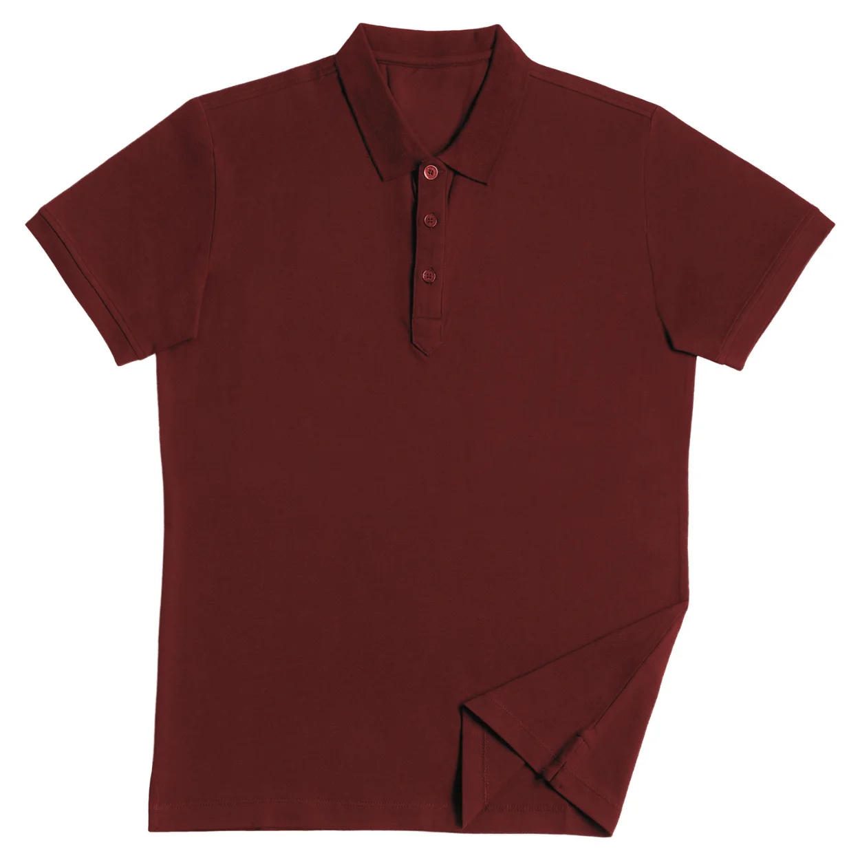 Burgundy Polo Shirt, CVC Cotton manufactured by MP Apparels & Garments